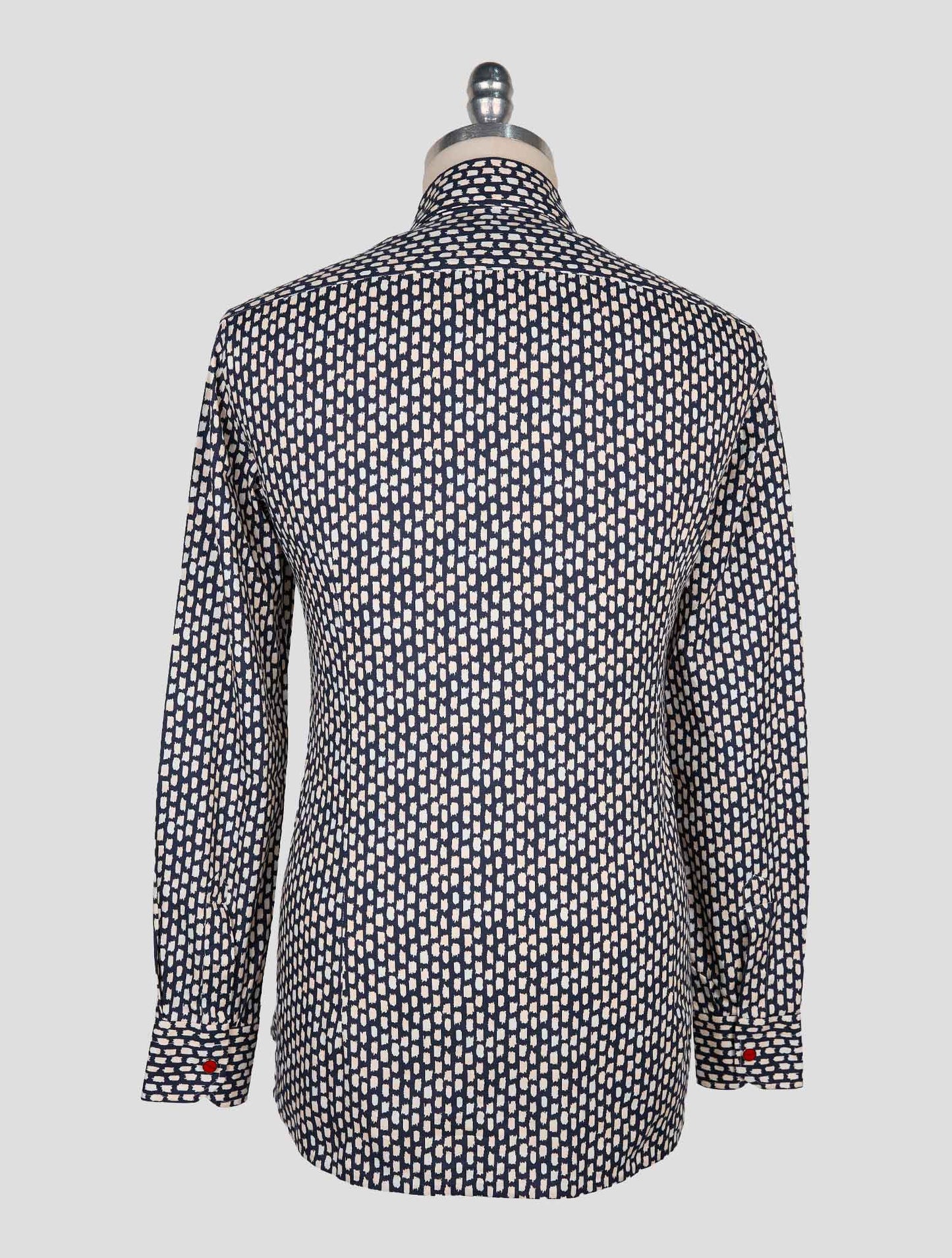 Kiton Blue White Cotton Shirt