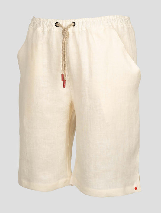 Kiton Beige Linen Short Pants