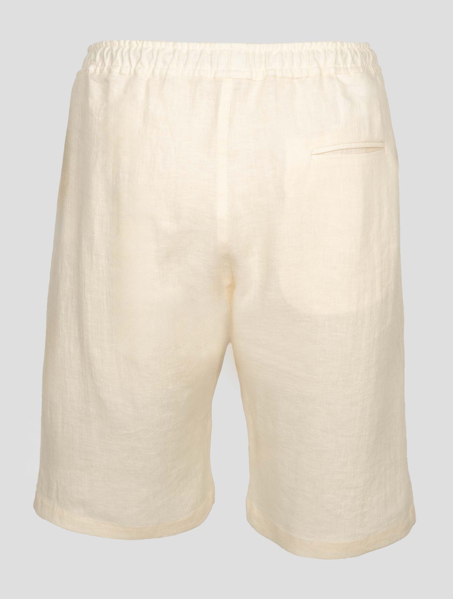 Kiton Beige Linen Short Pants