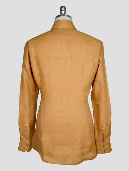 Kiton Yellow Linen Shirt