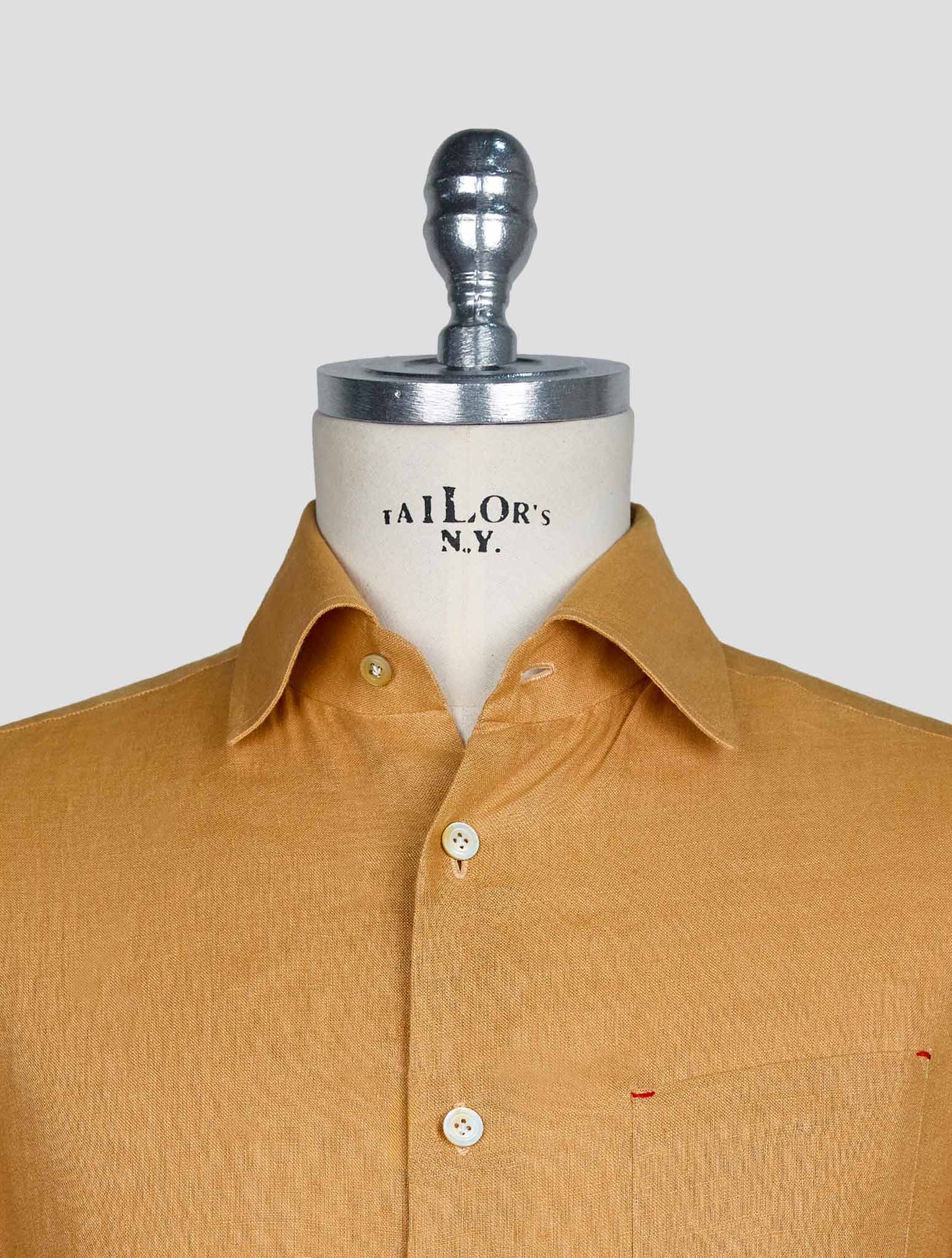 Kiton Yellow Linen Shirt