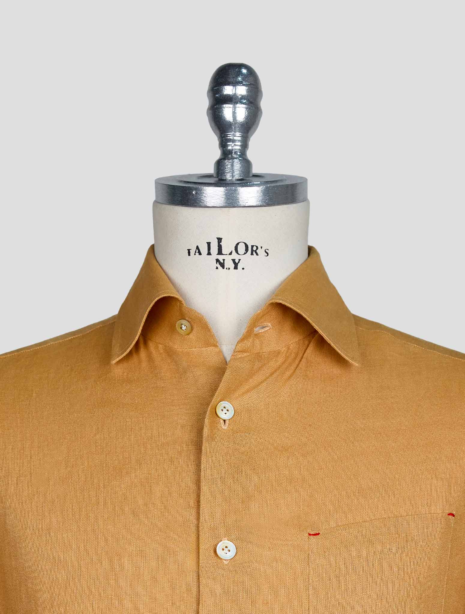 Kiton Yellow Linen Shirt