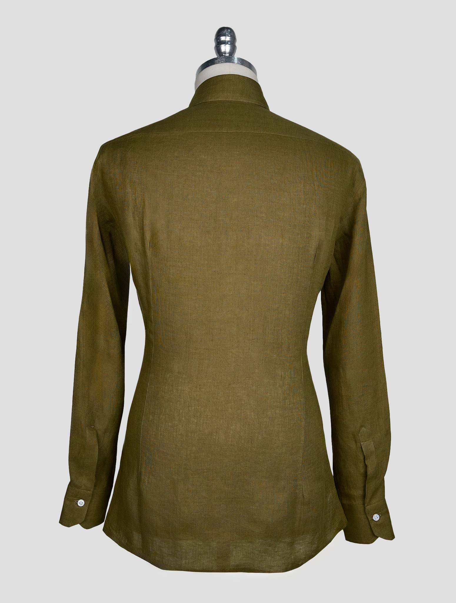 Kiton Green Linen Shirt