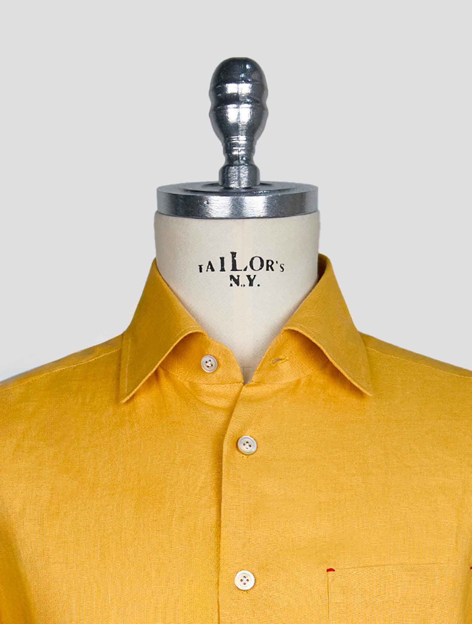 Kiton Yellow Linen Shirt