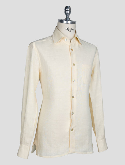 Kiton Beige Linen Shirt