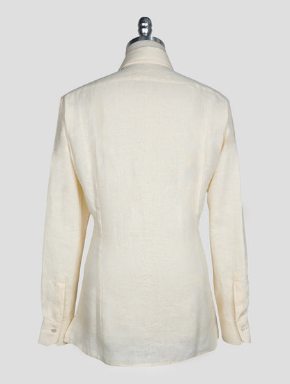 Kiton Beige Linen Shirt