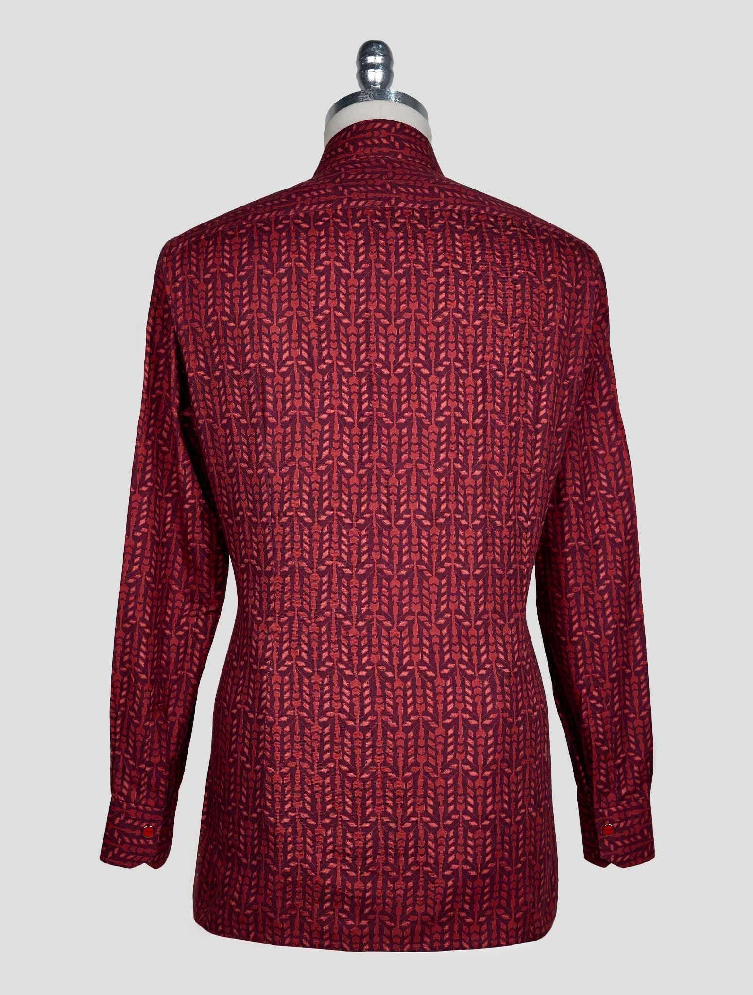 Kiton Red Cotton Shirt