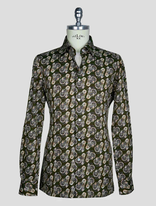 Kiton Multicolor Cotton Shirt