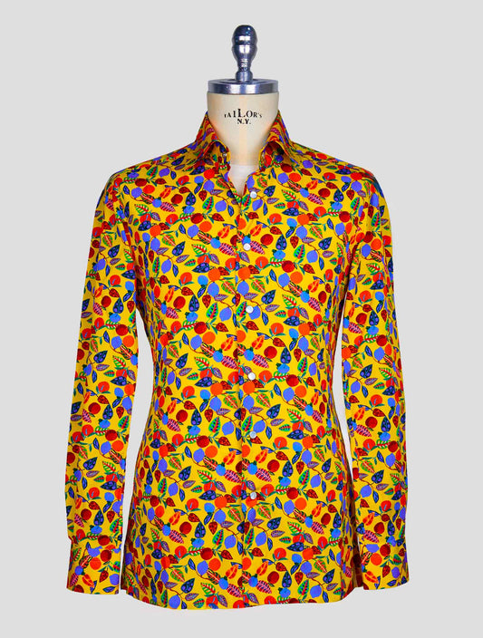 Kiton Multicolor Cotton Shirt