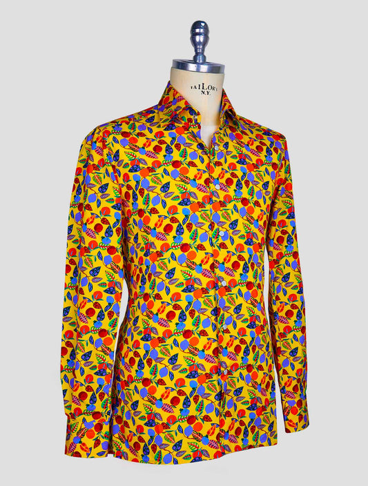 Kiton Multicolor Cotton Shirt