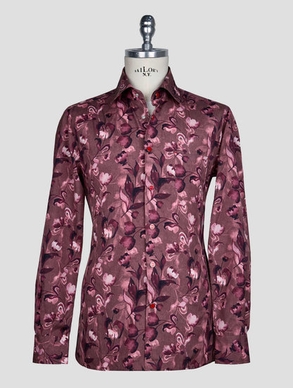 Kiton Multicolor Cotton Shirt