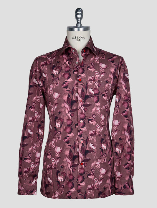 Kiton Multicolor Cotton Shirt