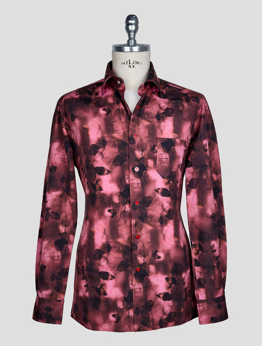 Kiton Violet Cotton Shirt