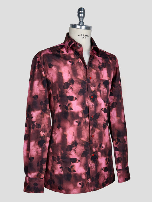 Kiton Violet Cotton Shirt