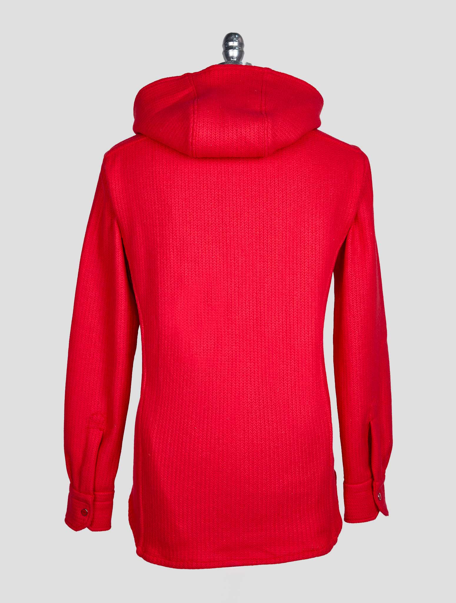 Kiton Red Wool Pa Shirt Mariano