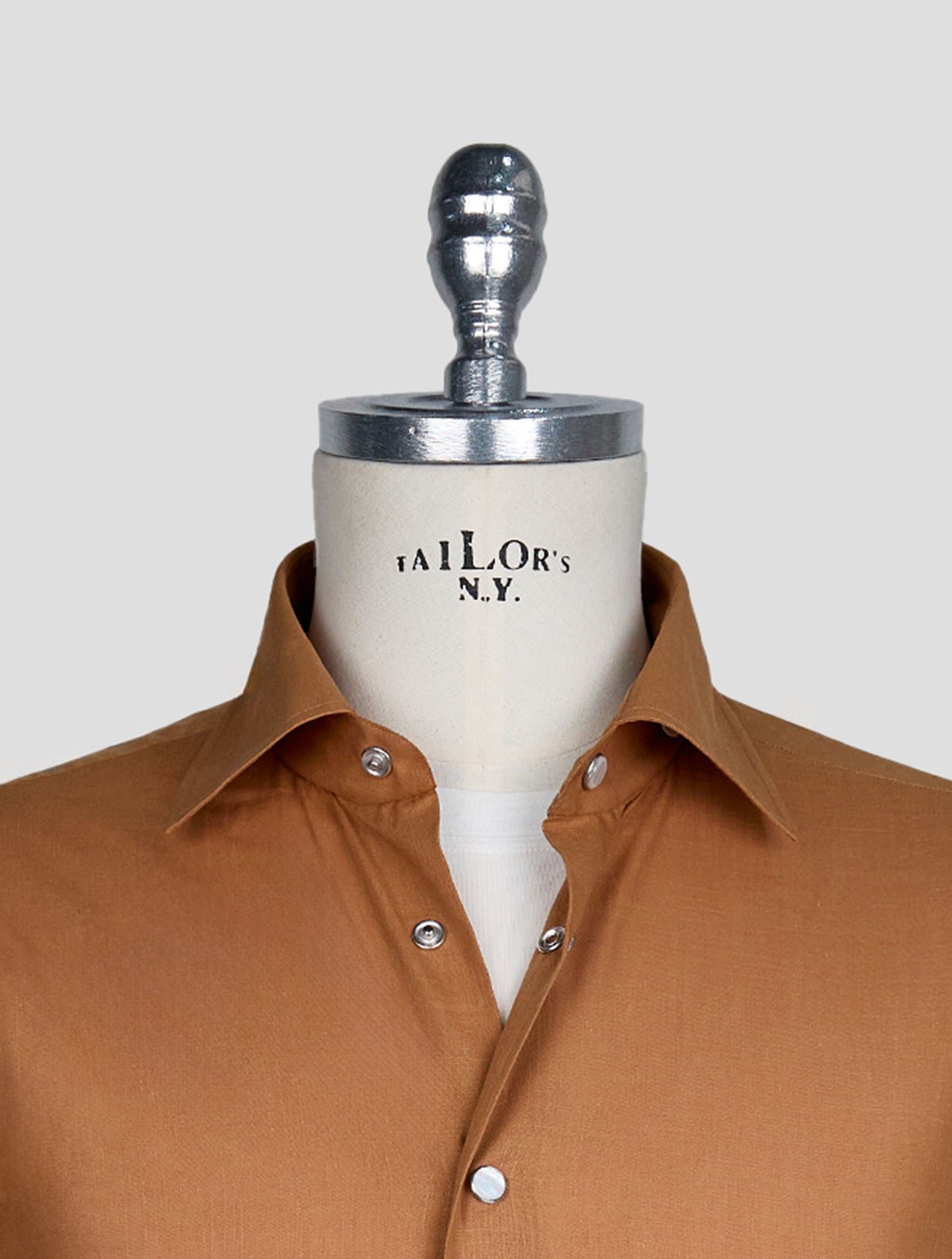 Kiton Brown  Cotton Shirt