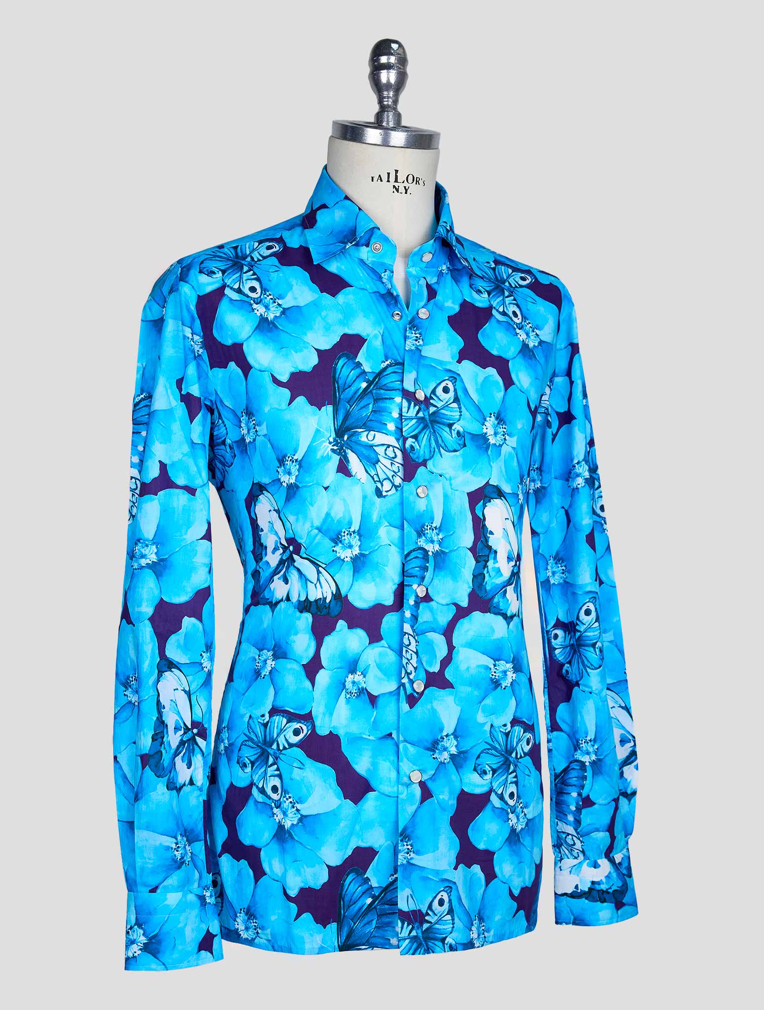 Kiton Light Blue  Cotton Shirt