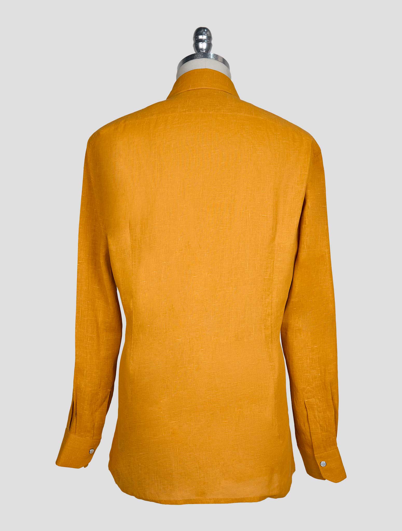 Kiton Light Brown Linen Shirt