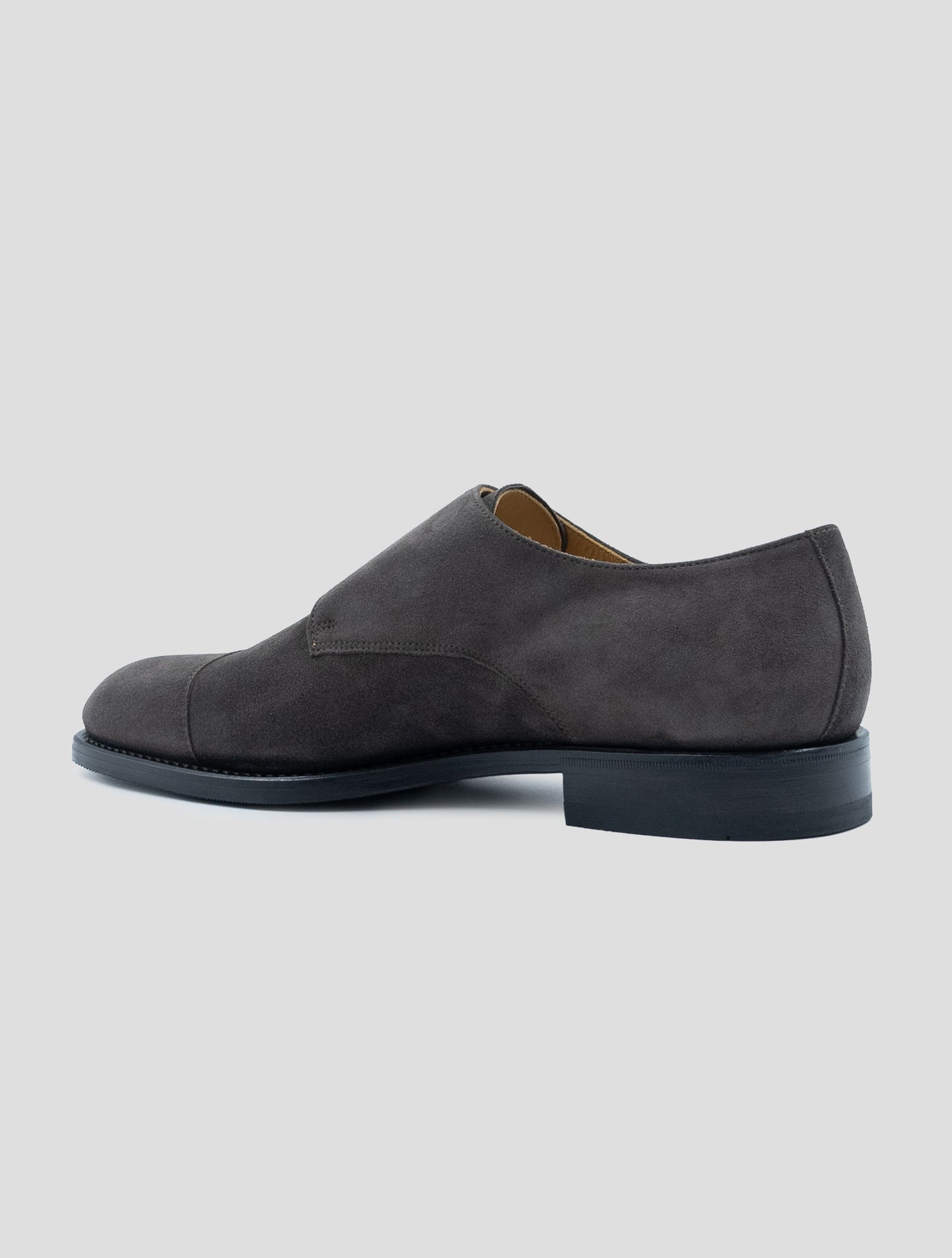 Kiton Gray Leather Suede Dress Shoes