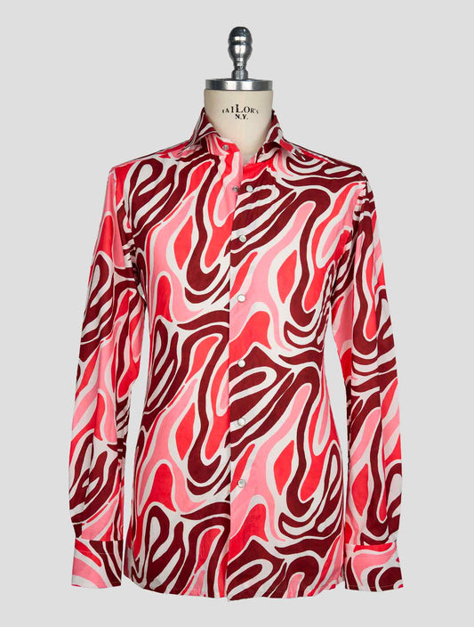 Kiton Multicolor Cotton Shirt