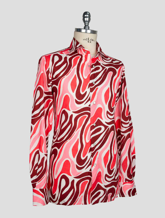 Kiton Multicolor Cotton Shirt