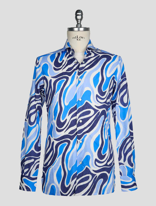 Kiton Multicolor Cotton Shirt