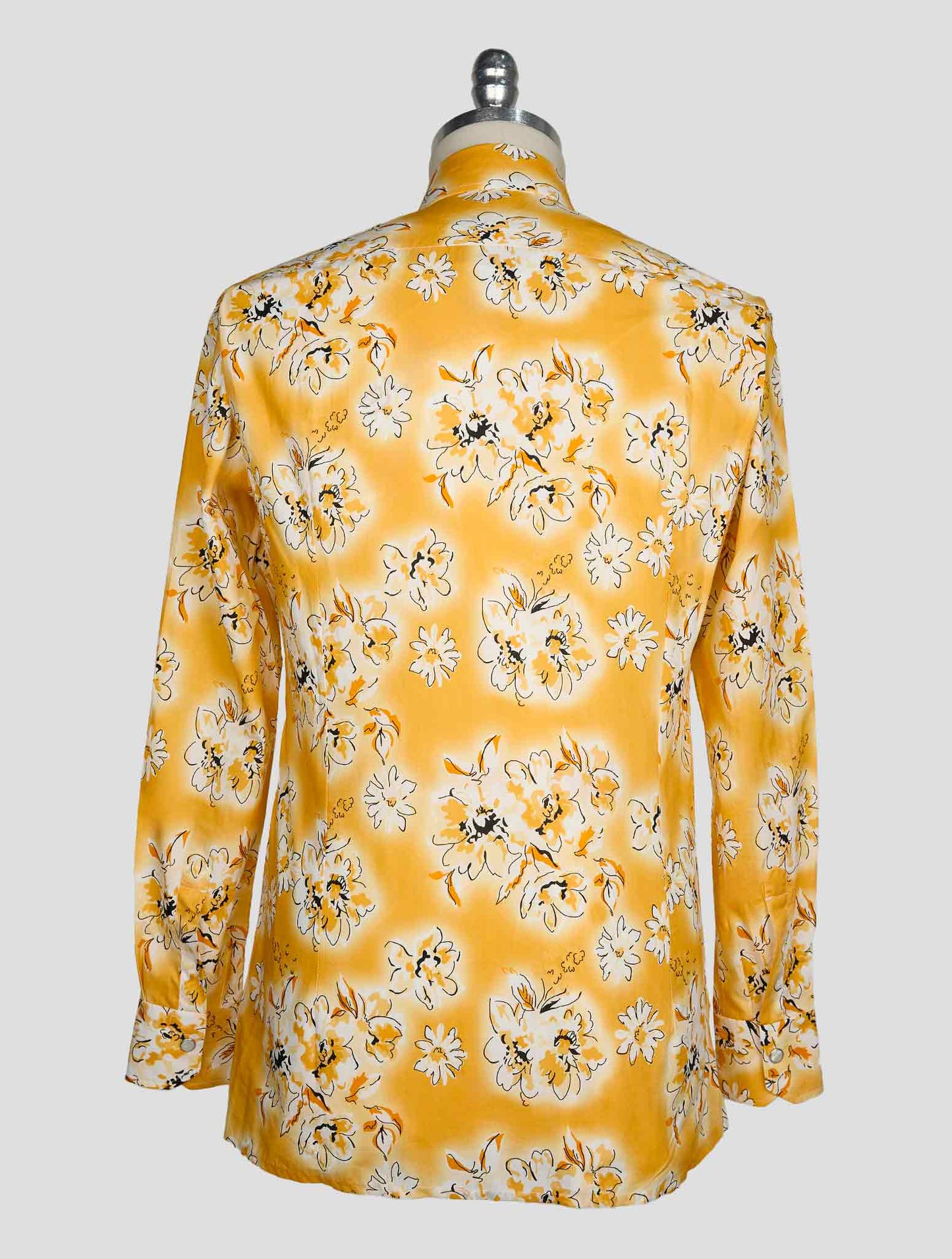 Kiton Yellow White Cotton Shirt