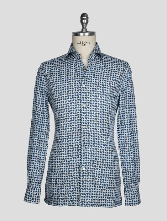 Kiton Multicolor Cotton Shirt