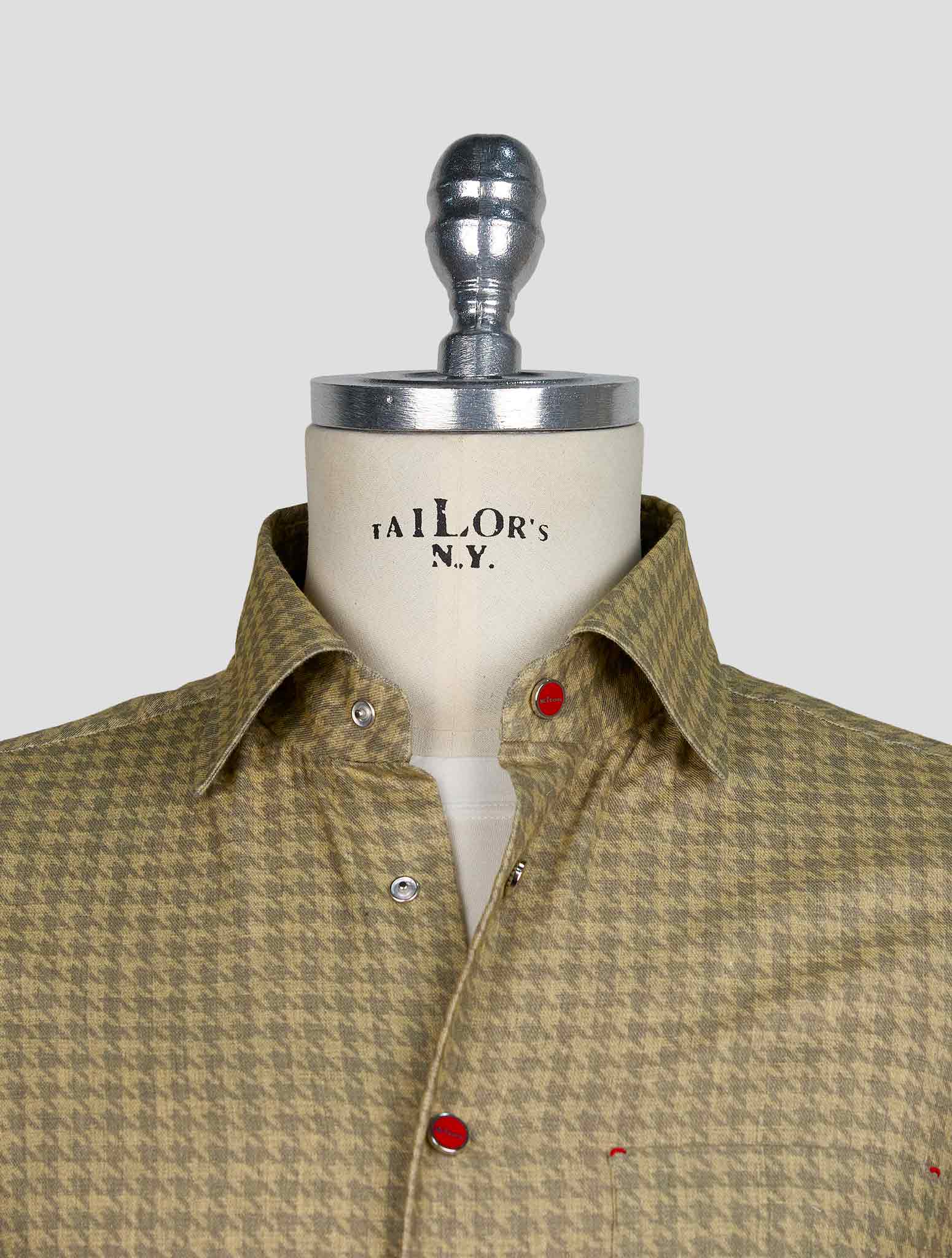 Kiton Green Cotton Shirt