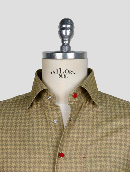 Kiton Green Cotton Shirt