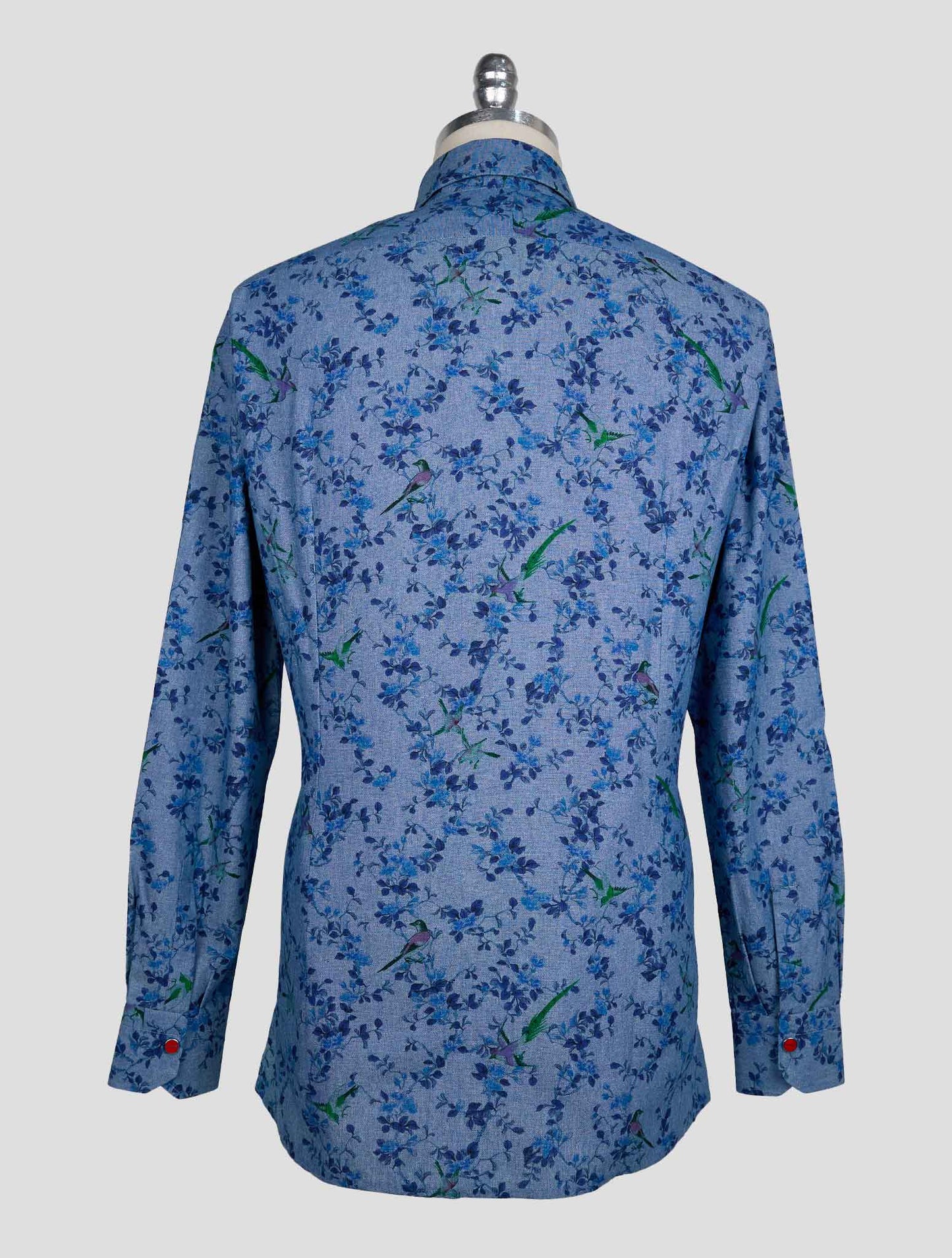 Kiton Blue Cotton Shirt