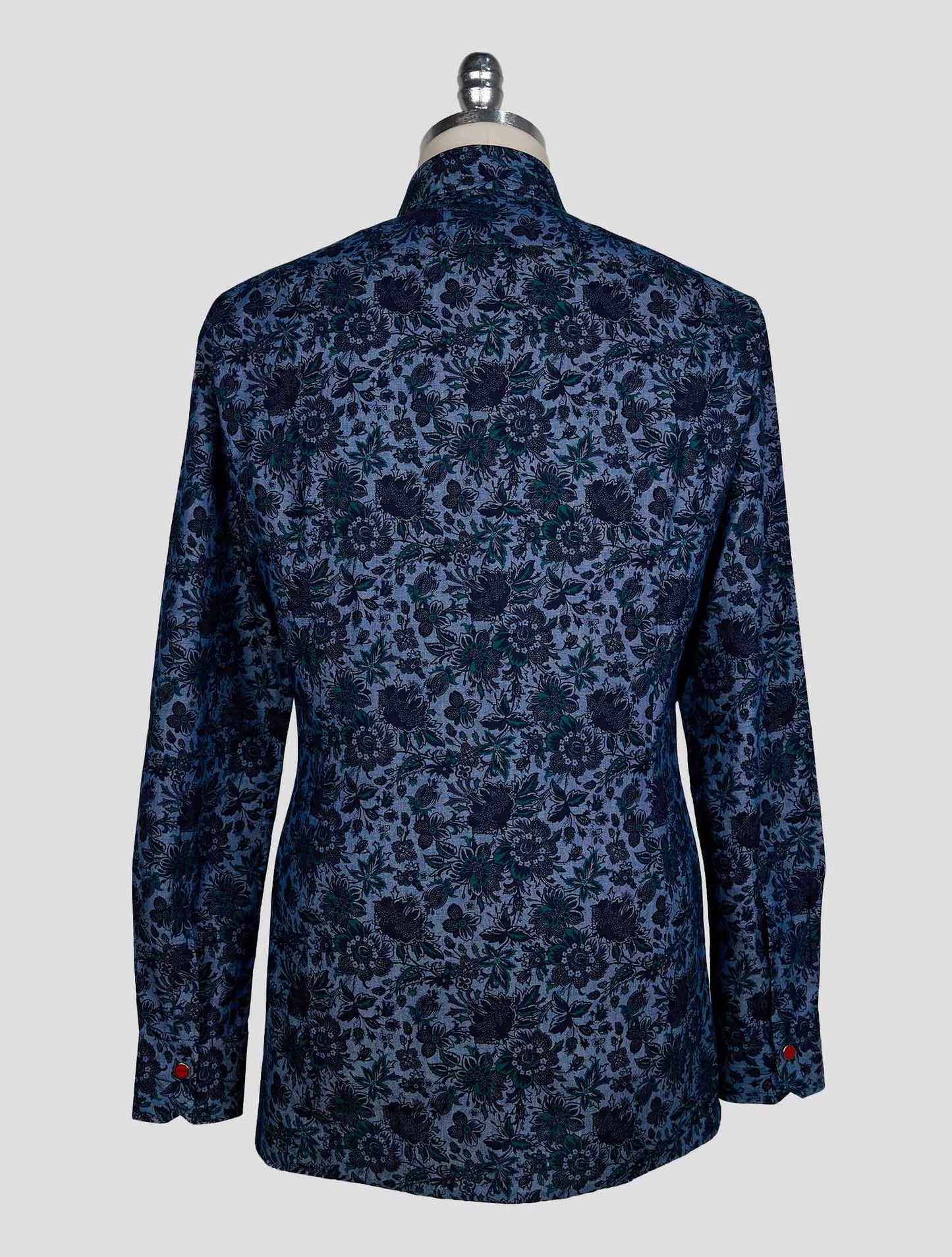 Kiton Blue Green Cotton Shirt