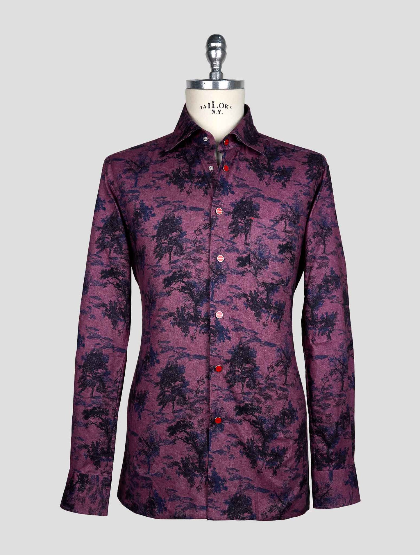 Kiton Violet Cotton Shirt