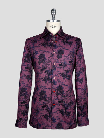 Kiton Violet Cotton Shirt