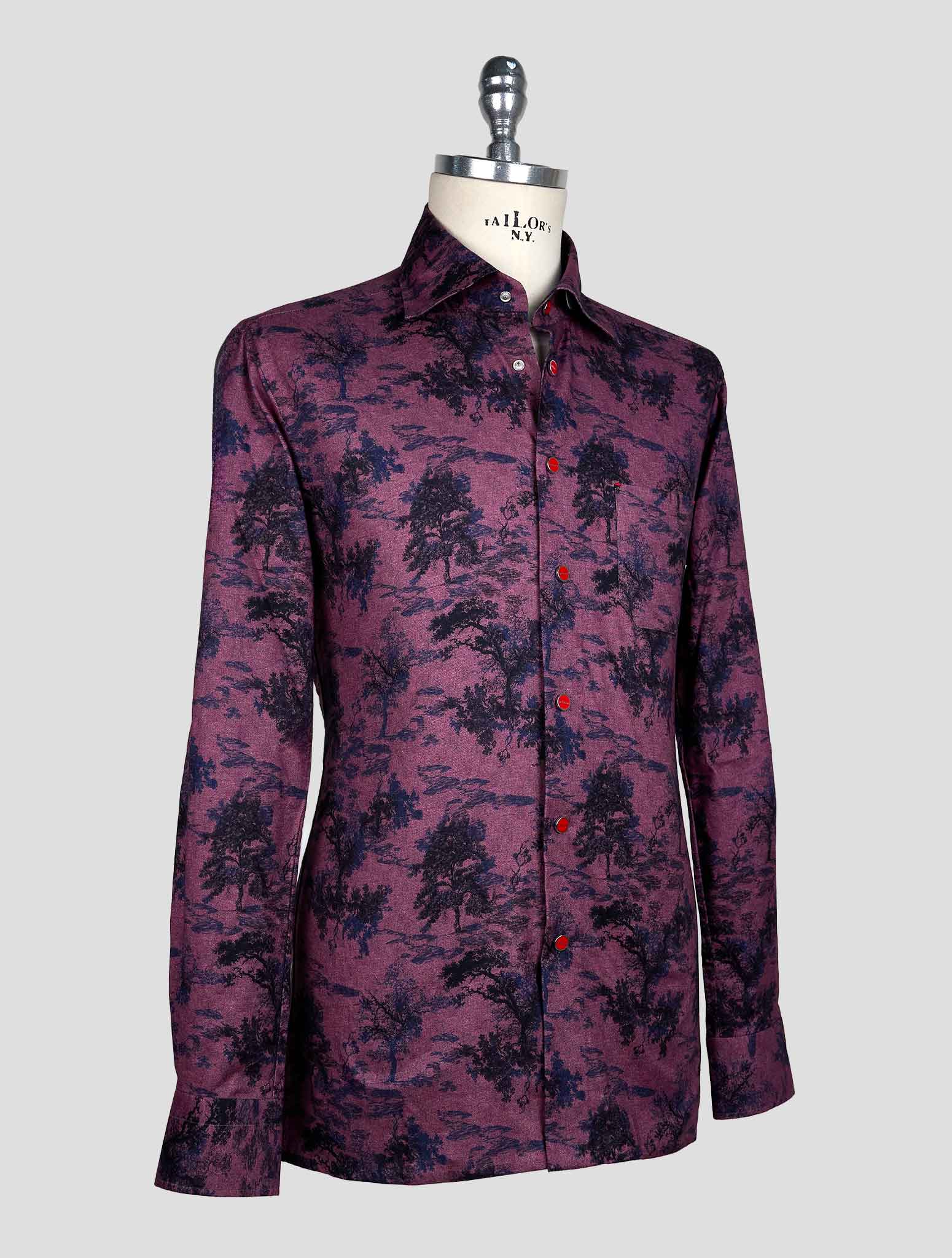 Kiton Violet Cotton Shirt