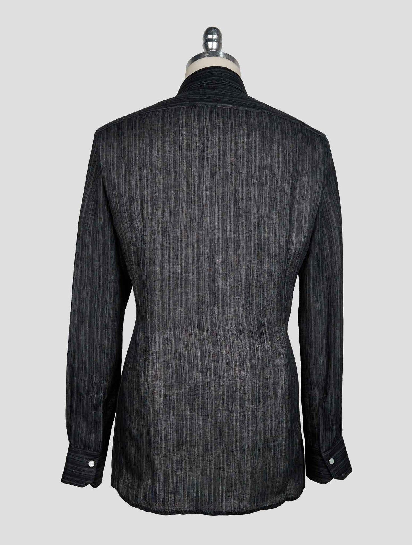 KITON GRAY LINEN SHIRT