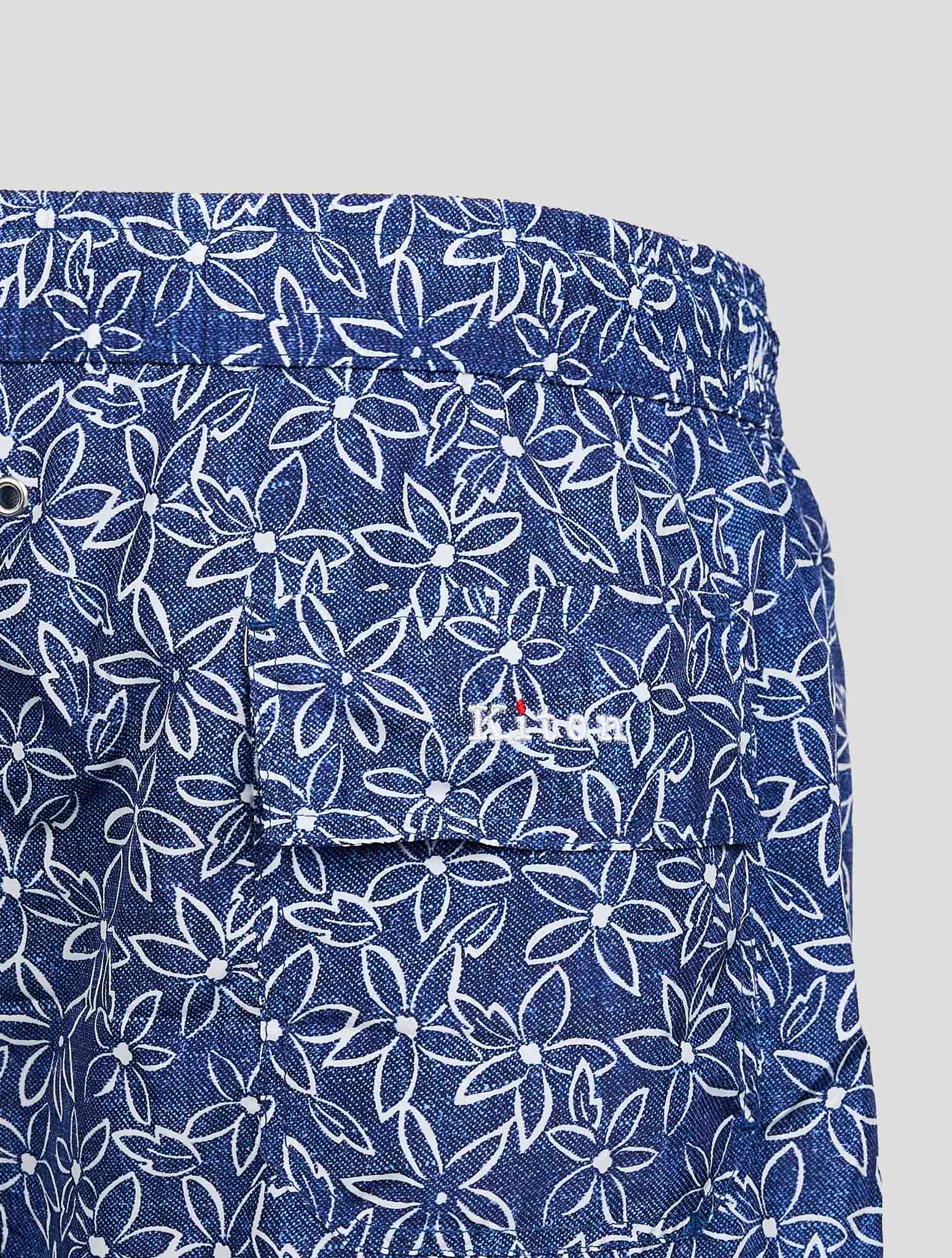 Blue White PL Swim Trunks