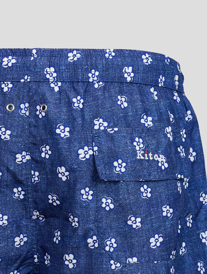 Blue White PL Swim Trunks