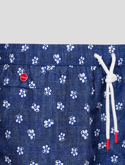 Blue White PL Swim Trunks