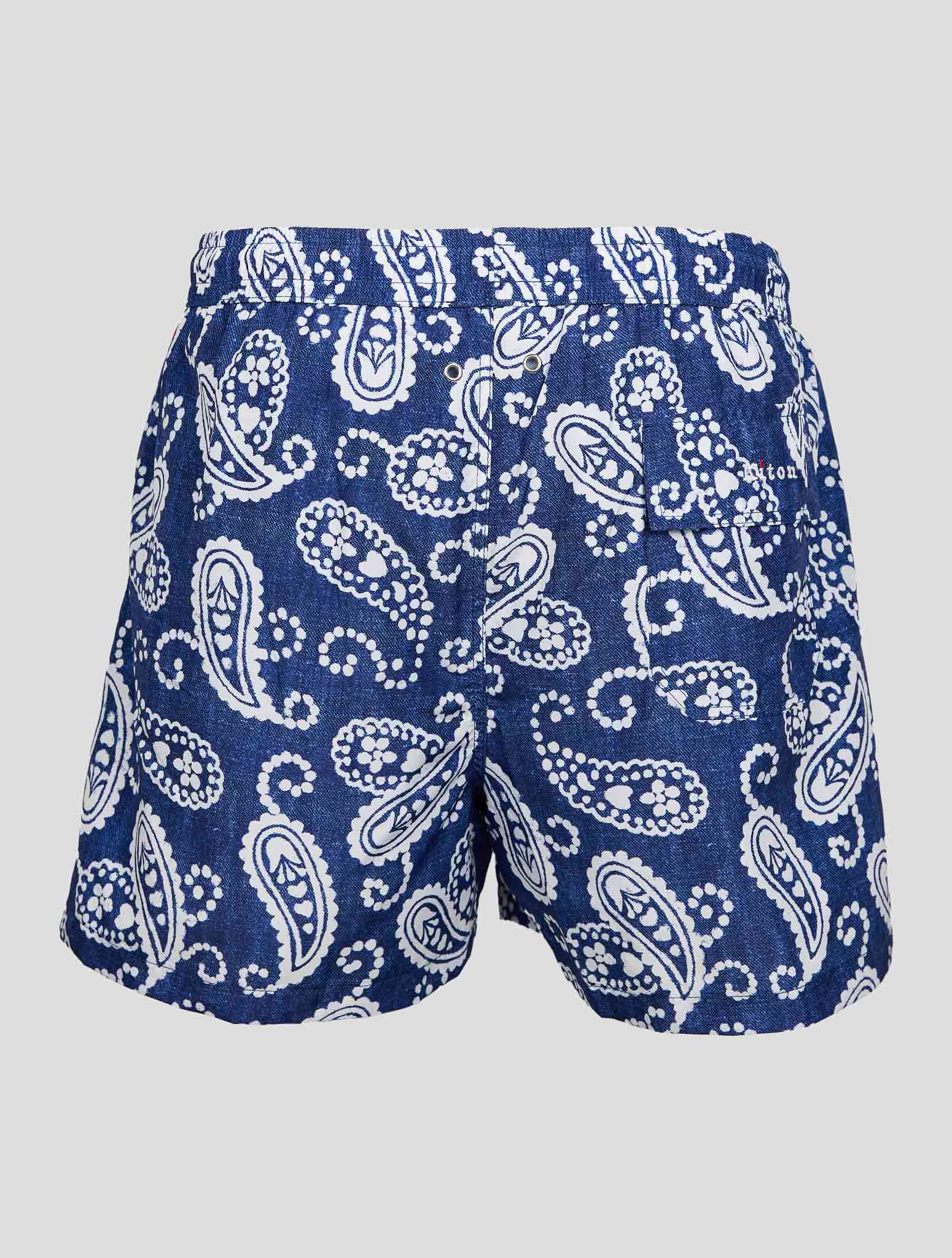 Blue White PL Swim Trunks