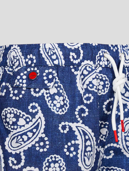 Blue White PL Swim Trunks