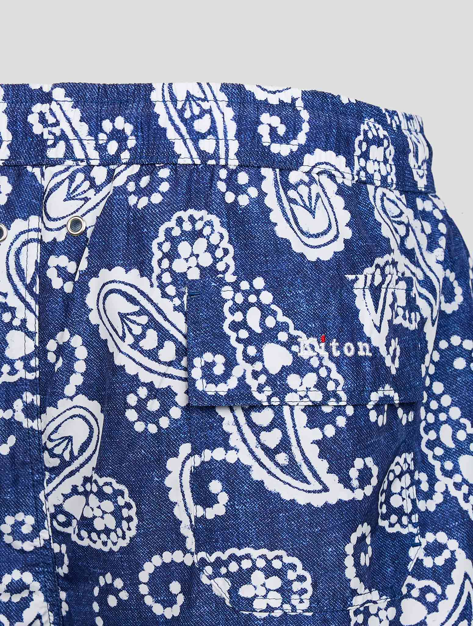 Blue White PL Swim Trunks