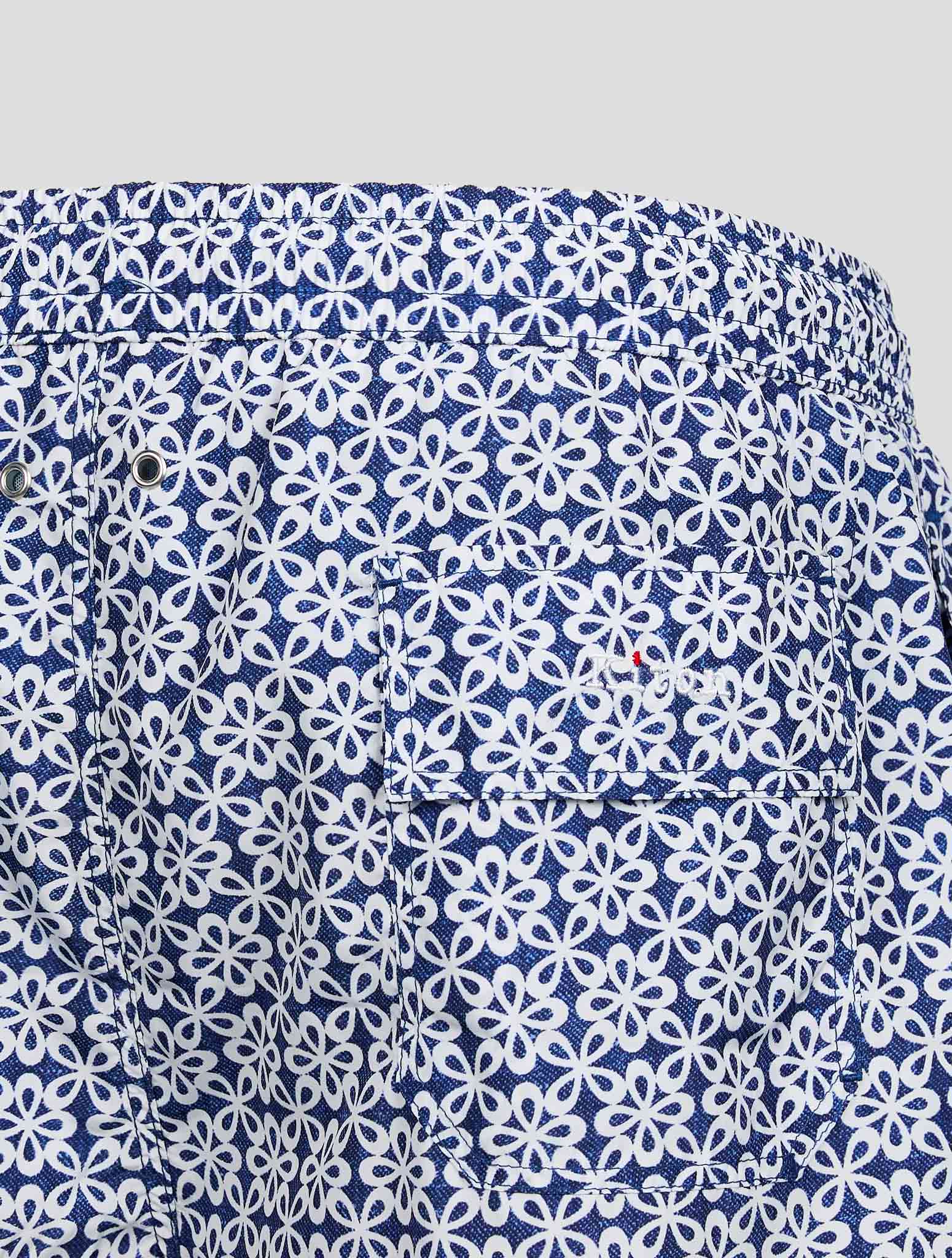 Blue White PL Swim Trunks