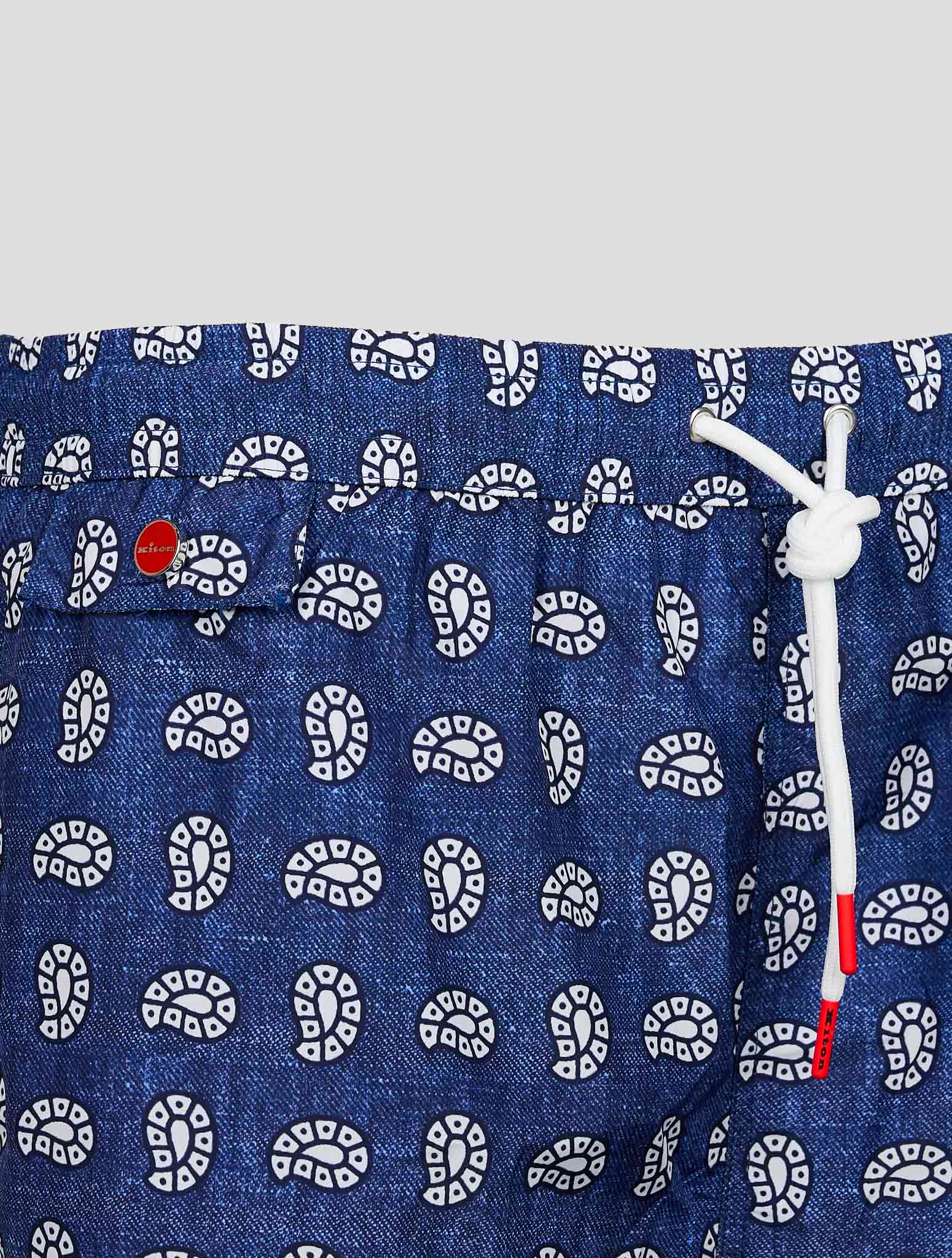 Blue White PL Swim Trunks