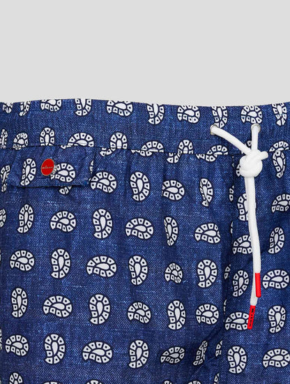Blue White PL Swim Trunks