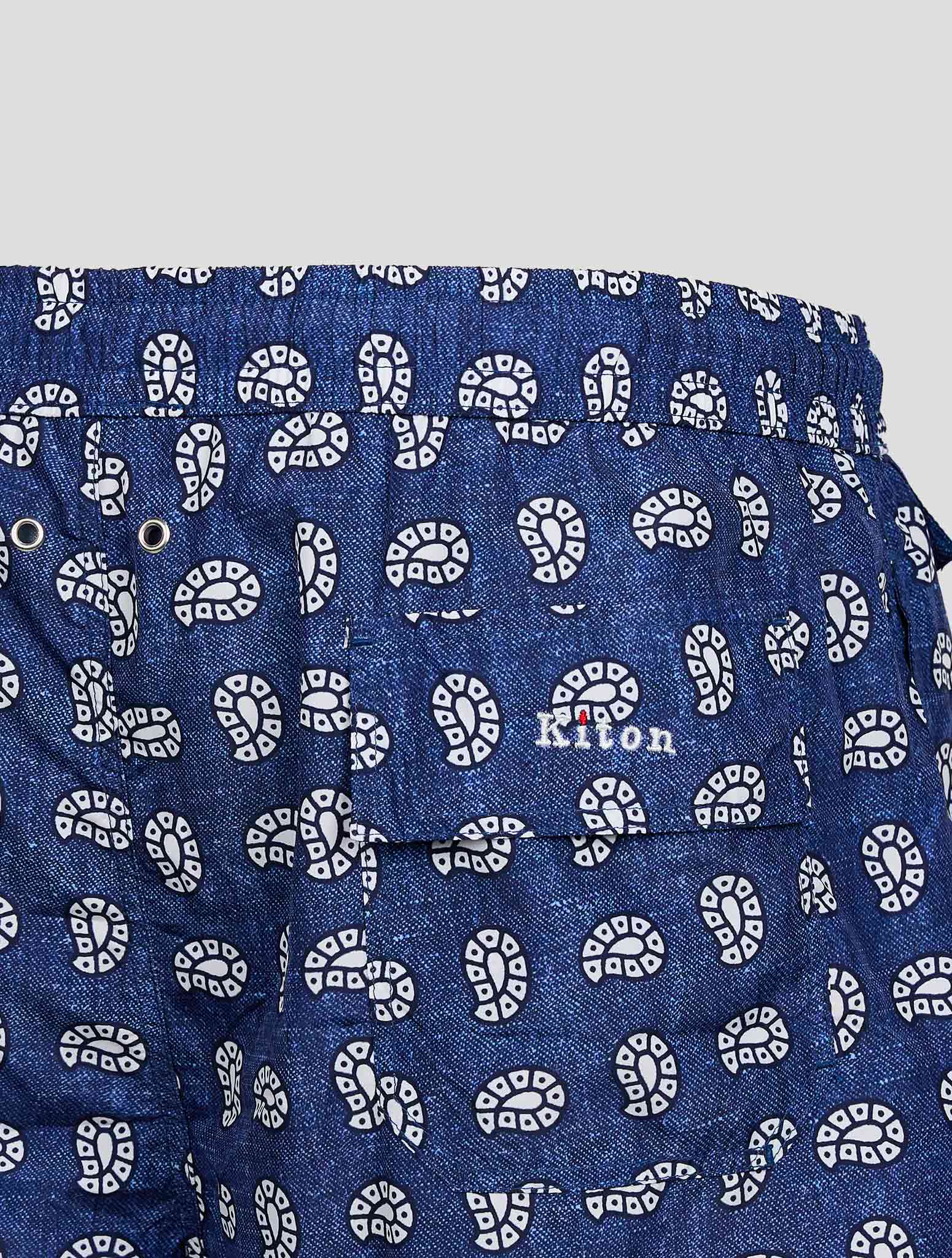 Blue White PL Swim Trunks