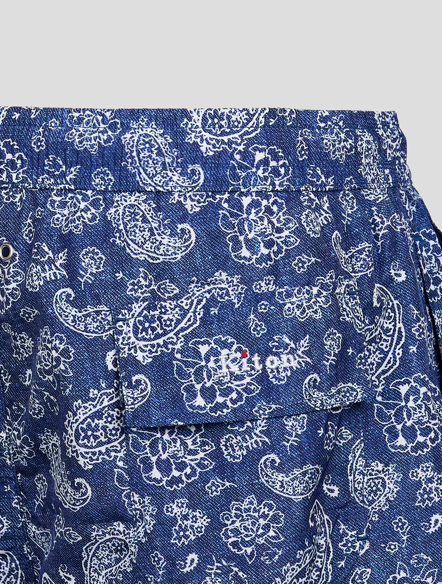 Blue White PL Swim Trunks