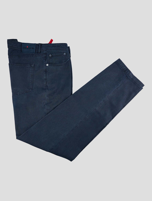Kiton Blue Lyocell Cotton Ea Jeans
