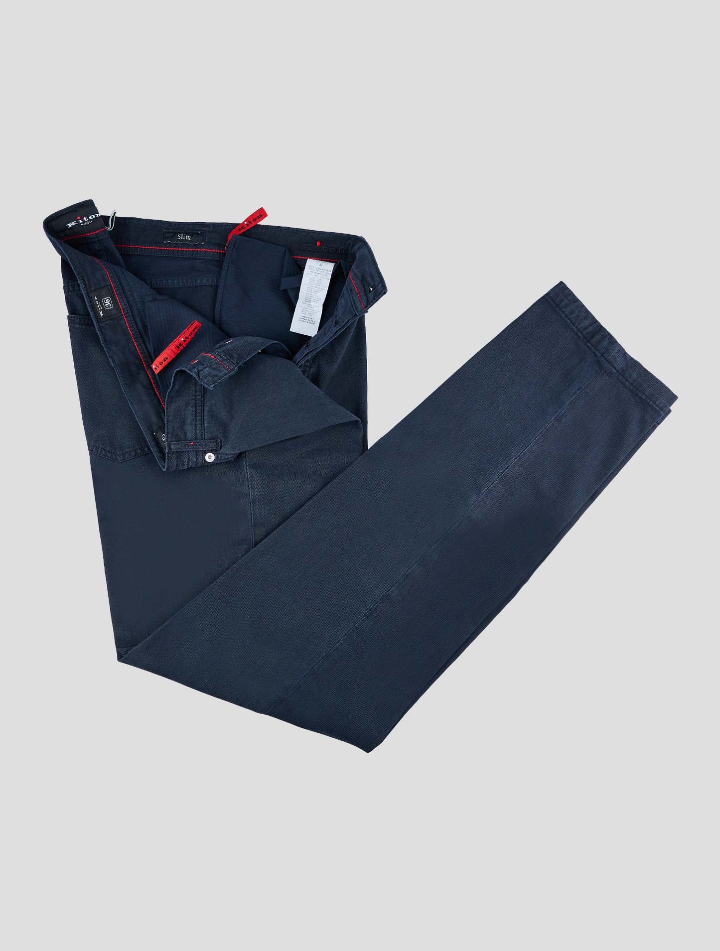 Kiton Blue Lyocell Cotton Ea Jeans