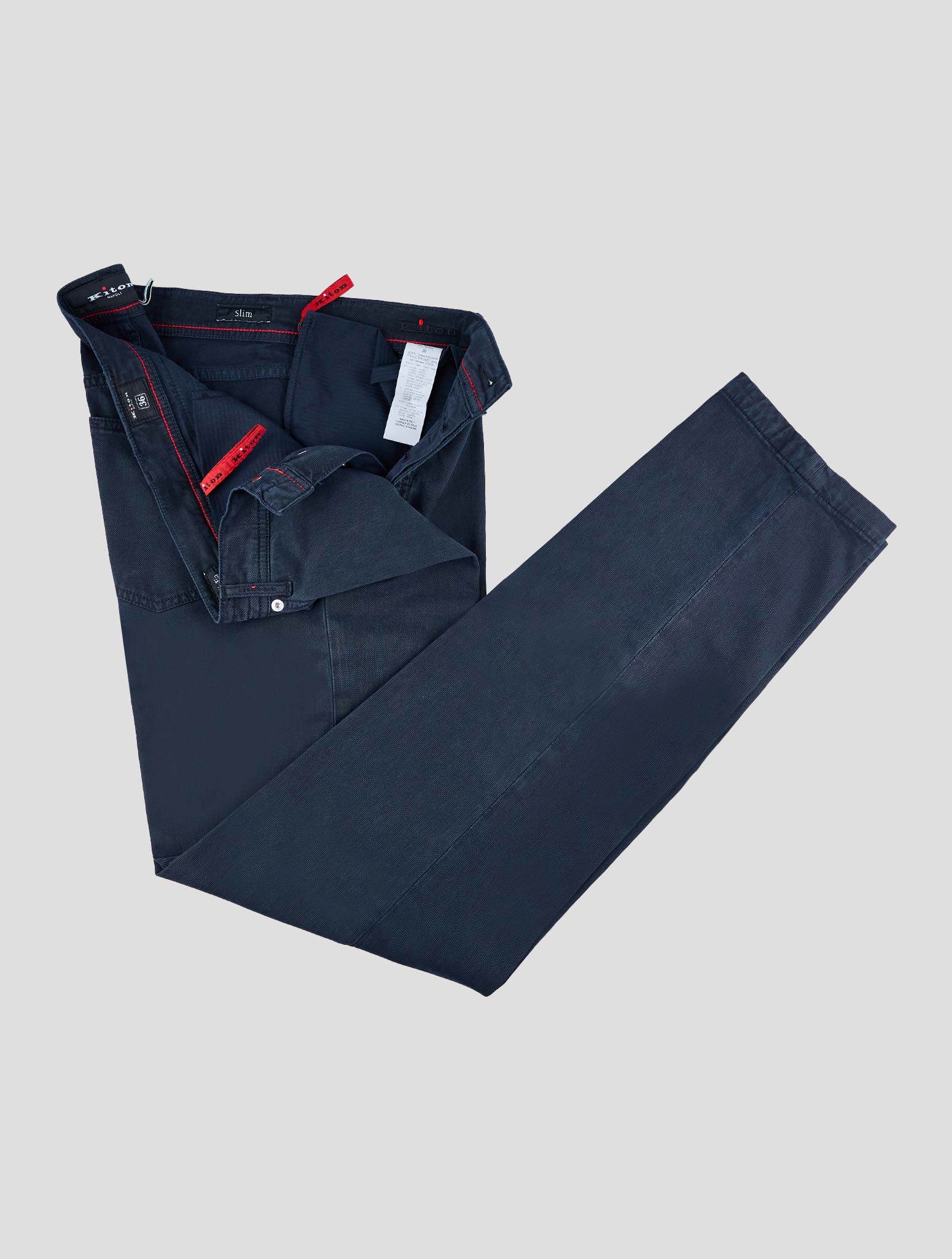 Kiton Blue Lyocell Cotton Ea Jeans